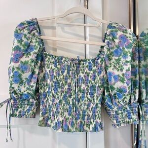 For Love & Lemons floral top